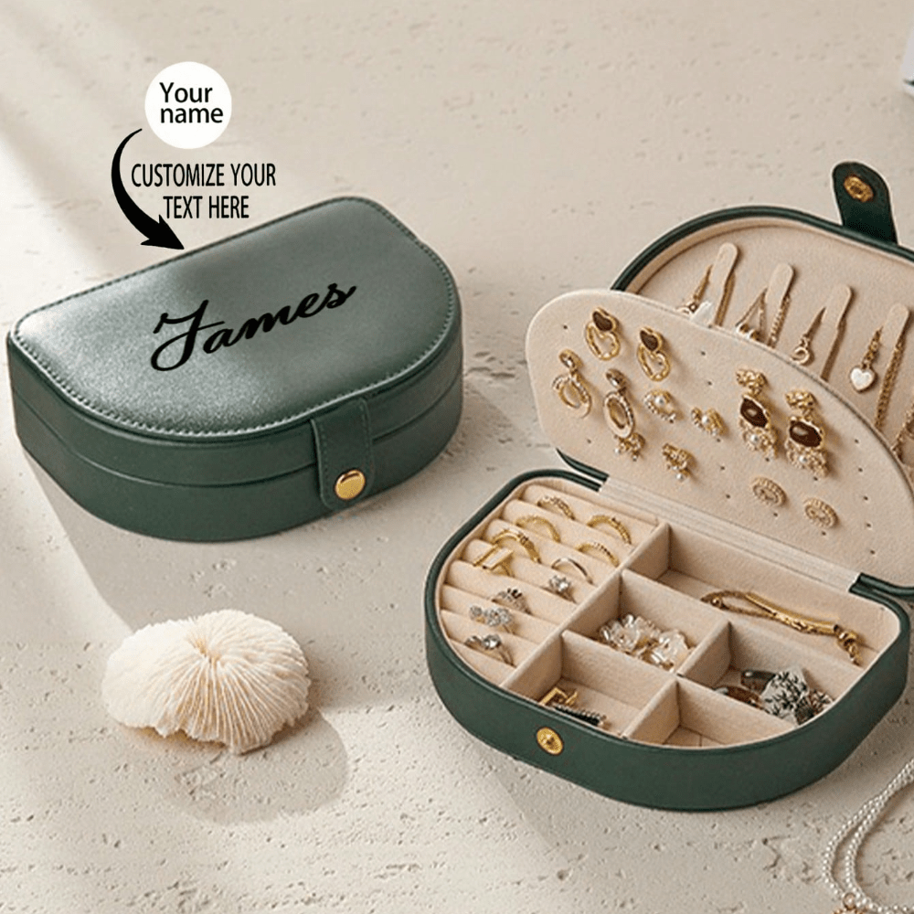 Custom Double-Layer Jewelry Storage Box, Personalized Name Box